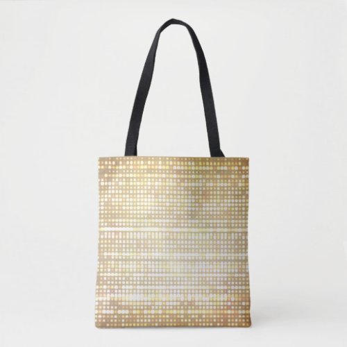 Stadium lights abstract neon background tote bag
