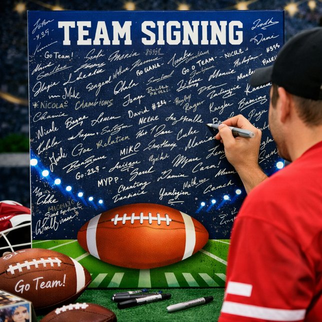 Stadium Lights Football Autographs Foam Board (Creator Uploaded)