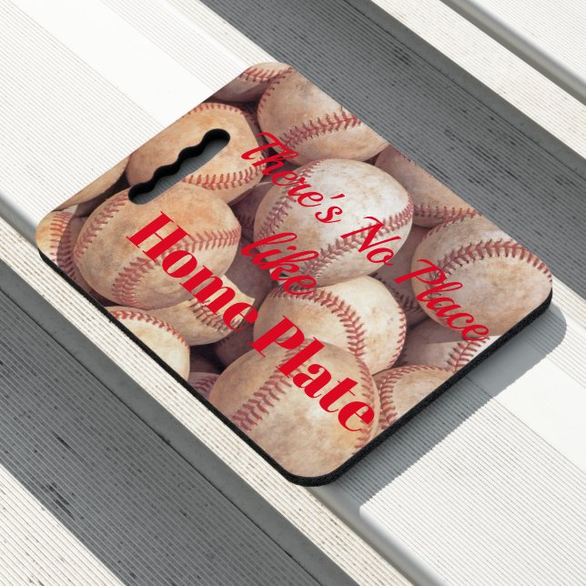 Stadium Seat Cushion-Baseball Like Home Plate (In Situ)