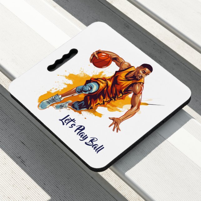 Stadium Seat Cushion-Basketball (In Situ)