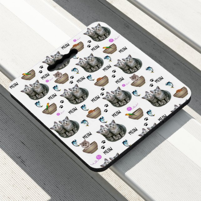 Stadium Seat Cushion Cats Kittens Meow (In Situ)
