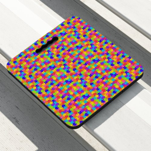 Stadium Seat Cushion Colorful Color Puzzle