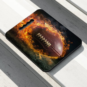 Stadium Seat Cushion-Flaming Football Cushion