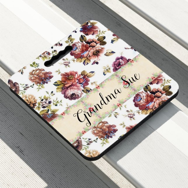 Stadium Seat Cushion Floral (In Situ)