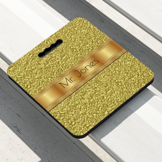 Stadium Seat Cushion Gold (In Situ)