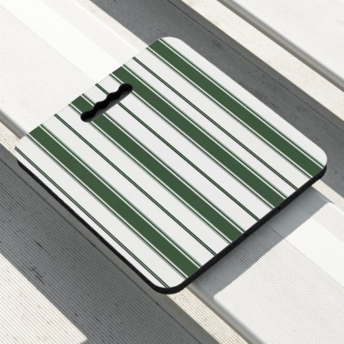 Stadium Seat Cushion Green & White Stripe