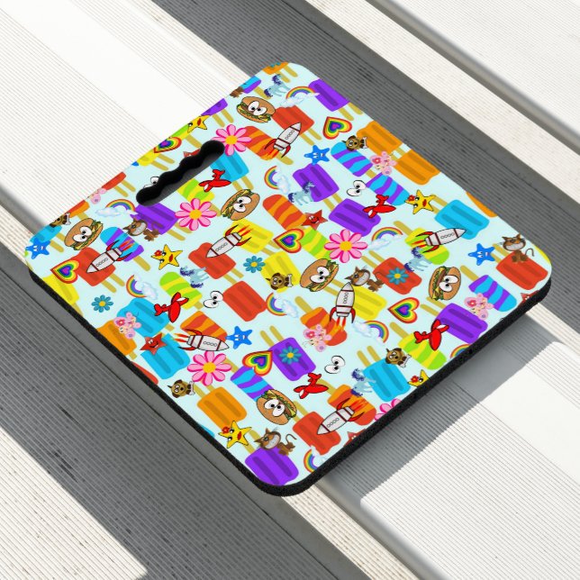 Stadium Seat Cushion Ice Cream Hamburger (In Situ)