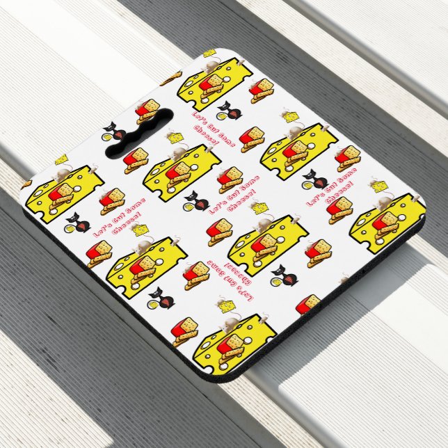 Stadium Seat Cushion Lets cut some cheese mouse (In Situ)