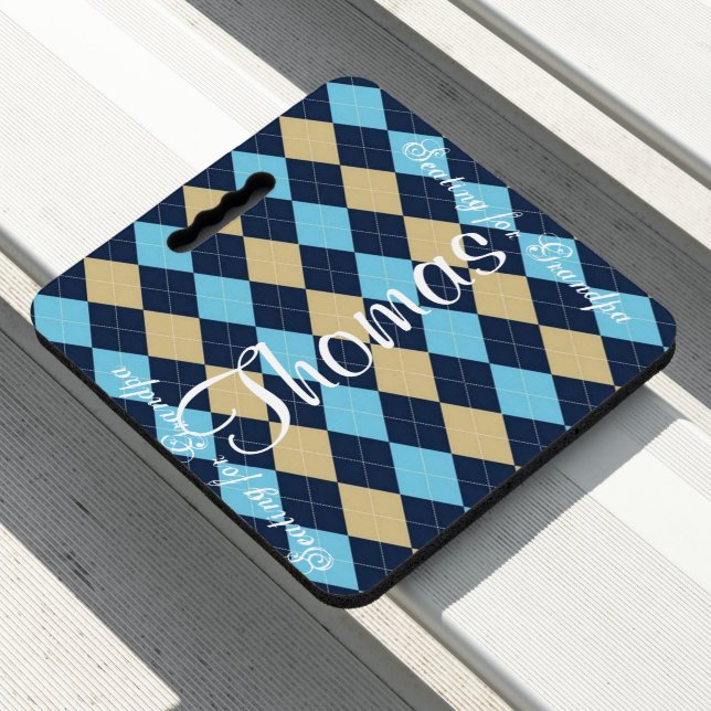 Stadium Seat Cushion Plaid (In Situ)