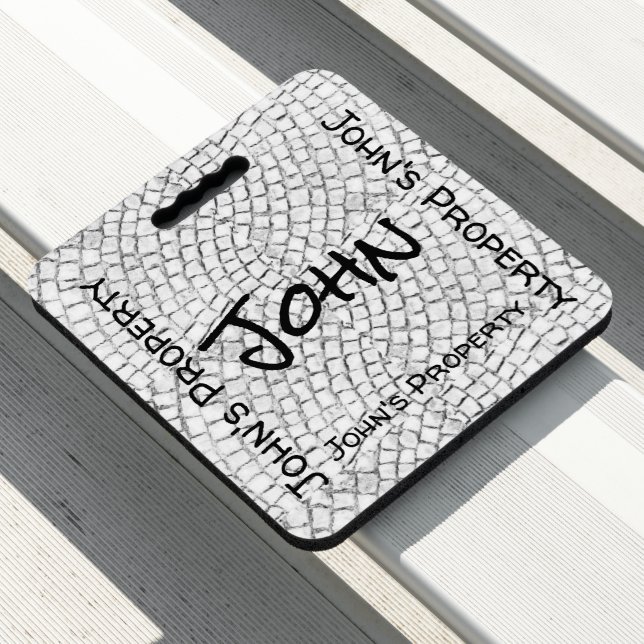 Stadium Seat Cushion White Pavers Property (In Situ)