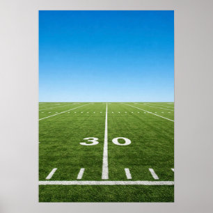 Stadium Yard Line Field Horizon Poster