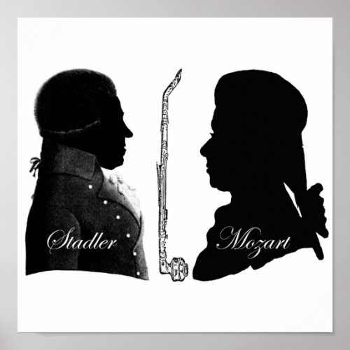 Stadler and Mozart Clarinet Poster