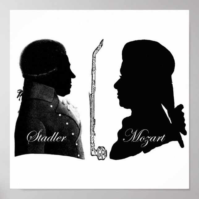 Stadler and Mozart Clarinet Poster (Front)