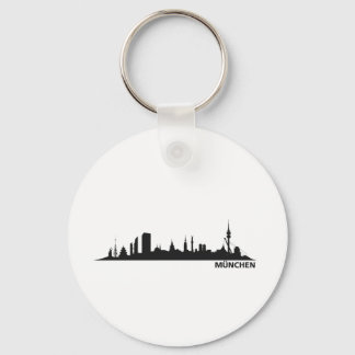 Stadt München - Skyline 1c Keychain