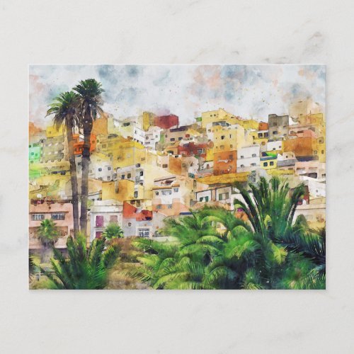 Stadtansicht von Las Palmas de Gran Canaria Postcard