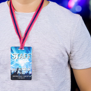 STAFF All Access Pass Concert Event Badge