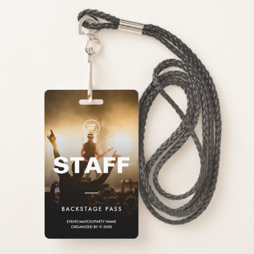 Staff Crew Access Event Concert Music Festival Badge