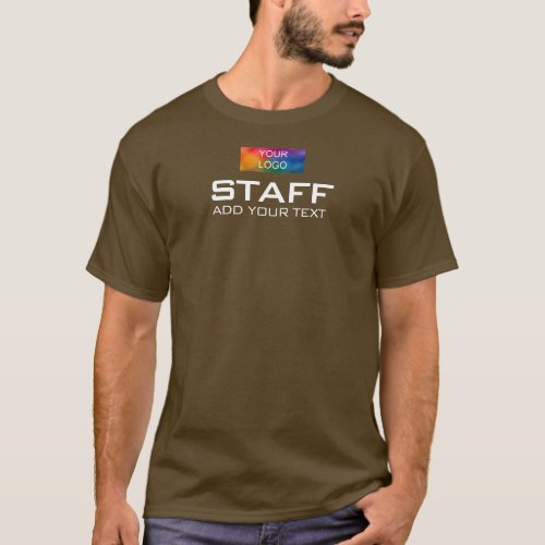 Staff Crew Member Double Sided Print Mens T_Shirt