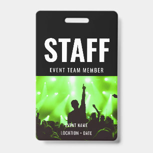 Staff Custom Event or Concert Name Badge