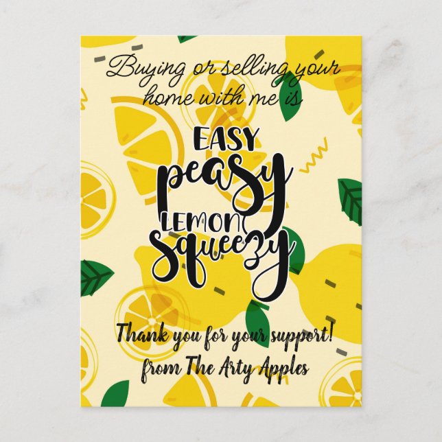 staff customer thank you gift marketing referral   postcard (Front)