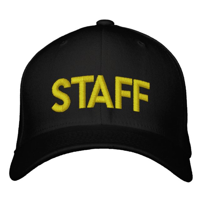 STAFF EMBROIDERED BASEBALL CAP (Front)