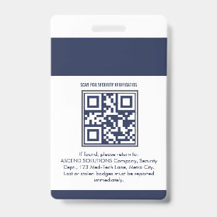 Staff Employee Badges - Security Access Card