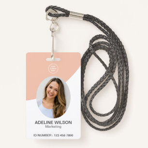 Staff Employee ID Photo Picture Identification  Badge