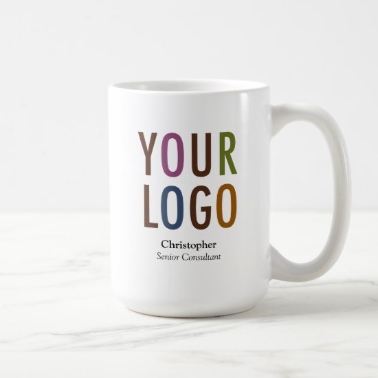 Staff Employee Mug Custom Name Company Logo Brand