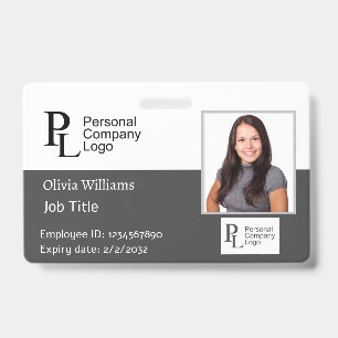 Staff Employee Photo ID Badge for Company Security