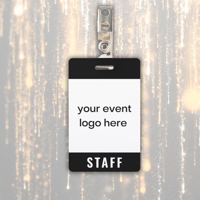 Staff Event Badge (Staff event badge with custom logo)