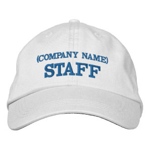 STAFF Hat   Custom Embroidered Staff Cap   Team