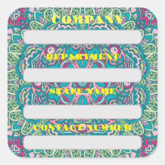 STAFF LABEL STICKER FOR COMPANY