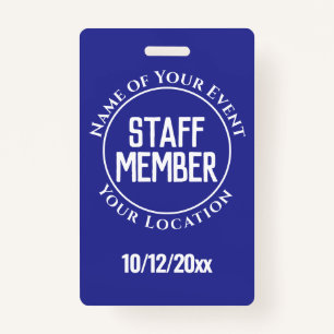 Staff Member Badge