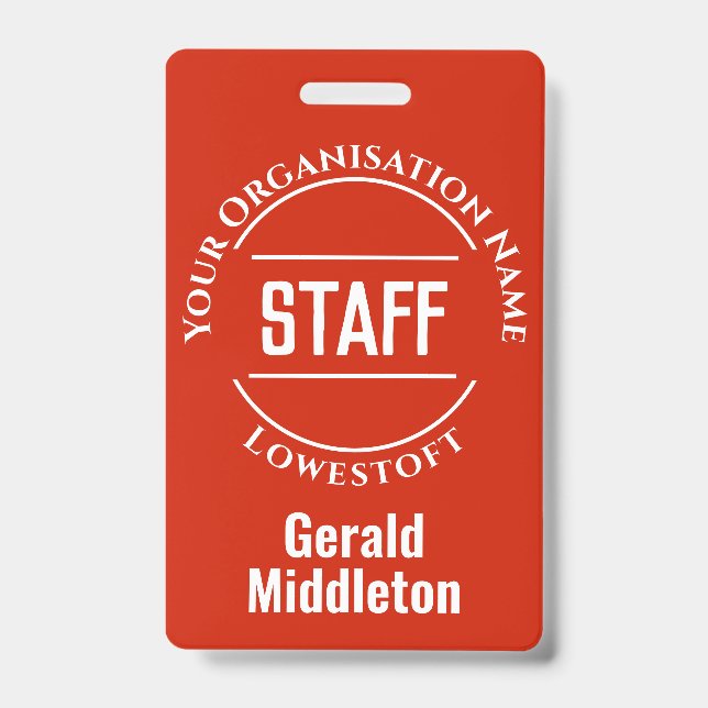 Staff Member Badge (Front)