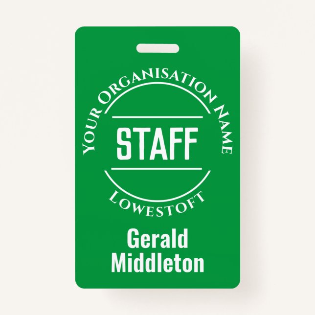 Staff Member Badge (Front)