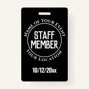 Staff Member Badge