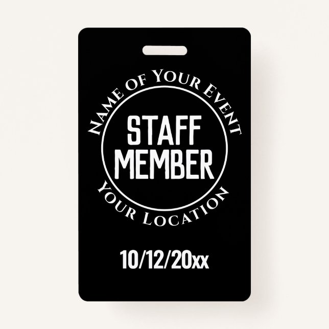 Staff Member Badge (Front)
