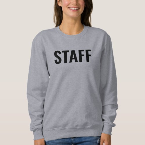 Staff Member Company Business Logo Bulk Womens Sweatshirt