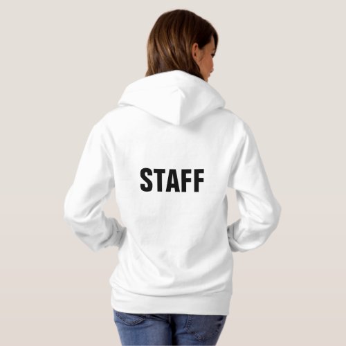 STAFF member womens hoodie for crew or team