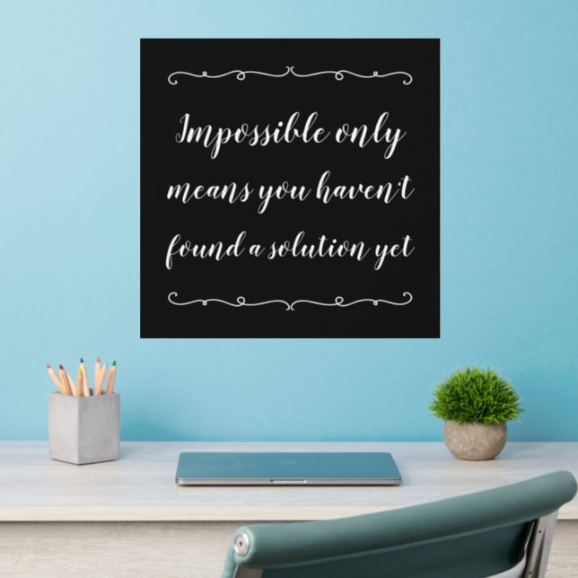 Staff Motivational Office  Wall Decal (Home Office 2)