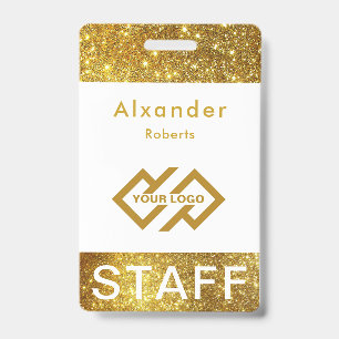 Staff Name Badge Custom Logo ID Badge
