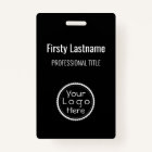 Staff Name Badge Custom Logo ID Badge