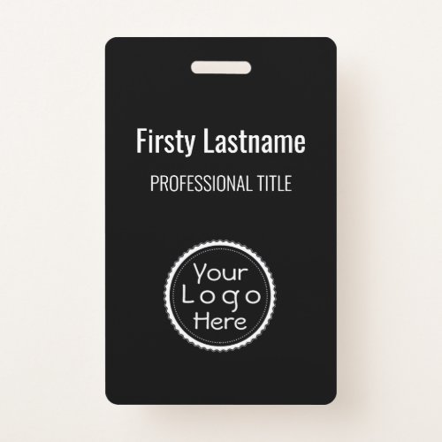 Staff Name Badge Custom Logo ID Badge