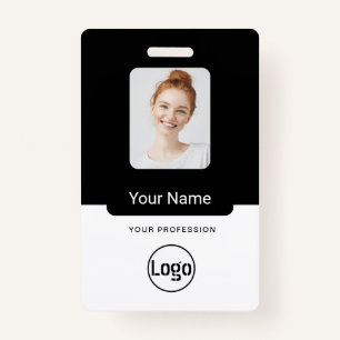 Staff Name Badge Custom Logo ID Badge