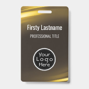 Staff Name Badge Custom Logo ID Badge
