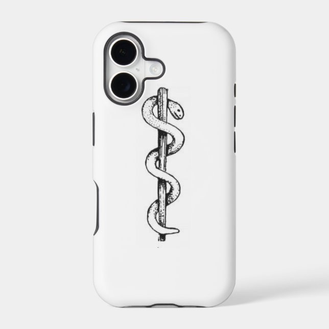 Staff of Asclepius Iphone Case (Back)