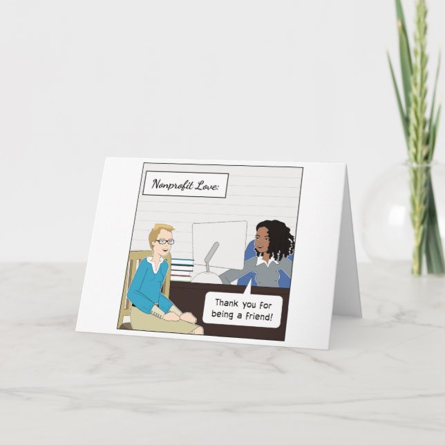 Staff or Volunteer Nonprofit Thank You Card (Front)