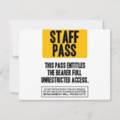 Staff Pass (Front)