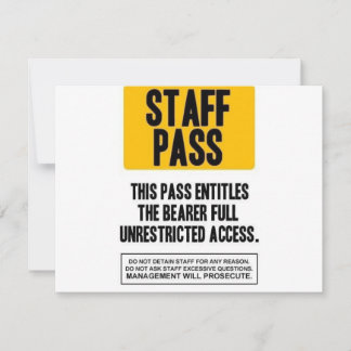 Staff Pass