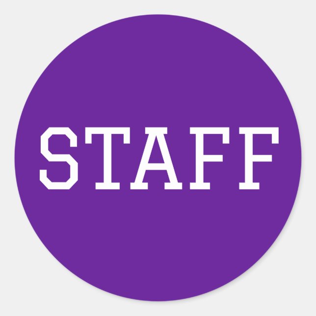 "staff" sticker  (Front)